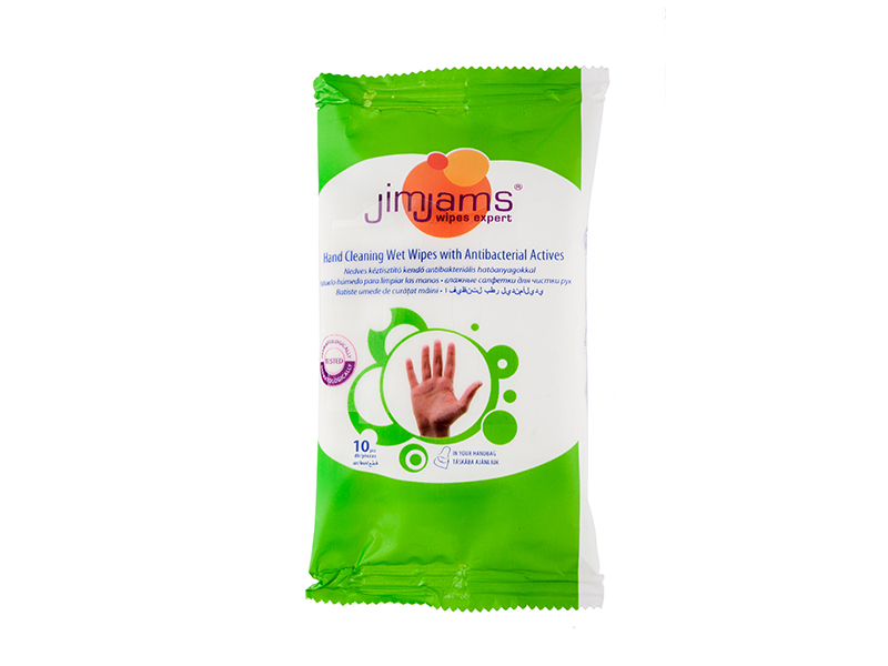 JIMJAMS MINI NEDVES KÉZTISZTÍTÓ 10DB