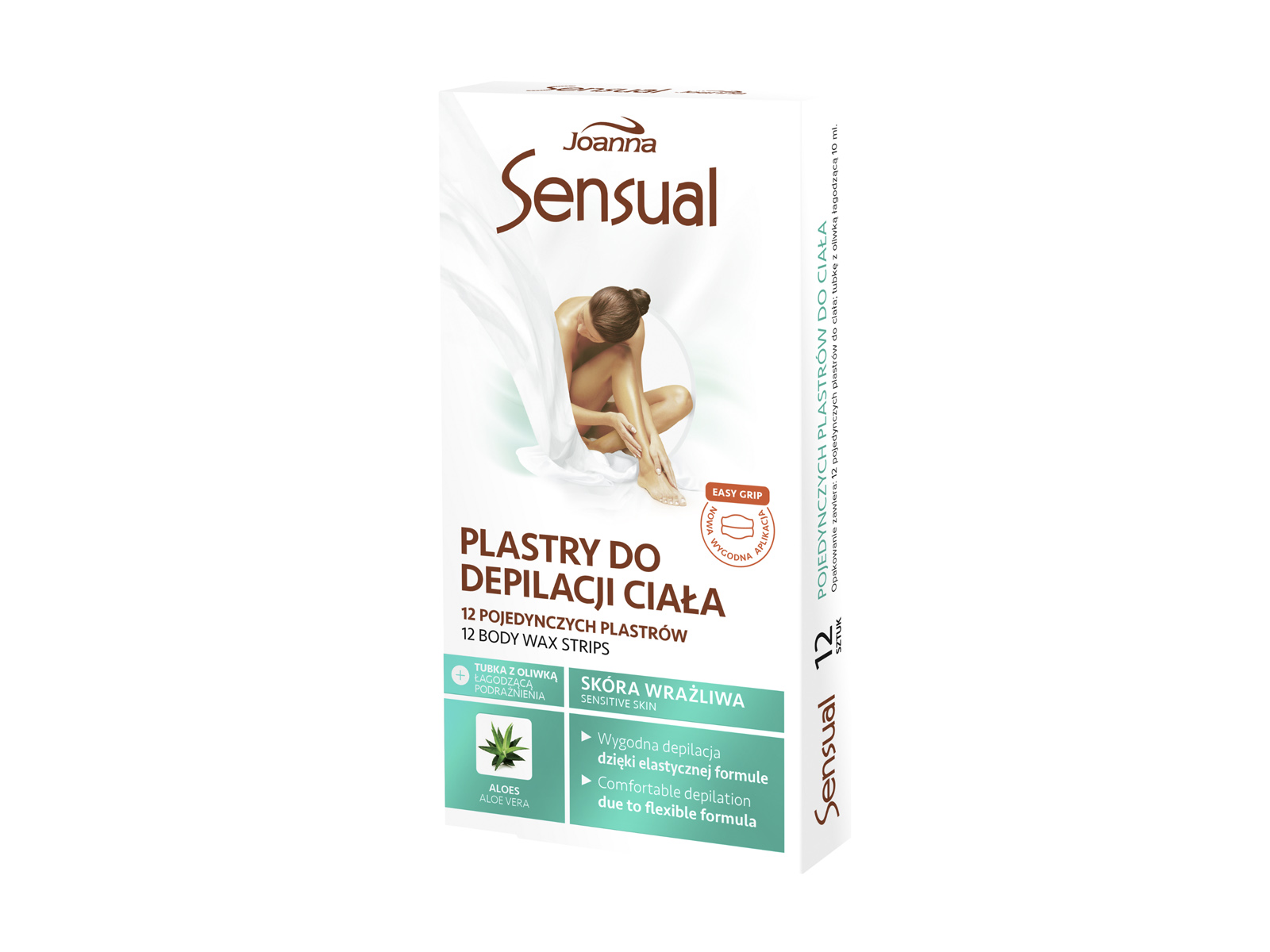JOANNA SENSUAL SZŐRTELENÍTŐ SZALAGOK A TEST SZŐRTELENÍTÉSÉHEZ - ALOE VERA KIVONATTAL 12DB