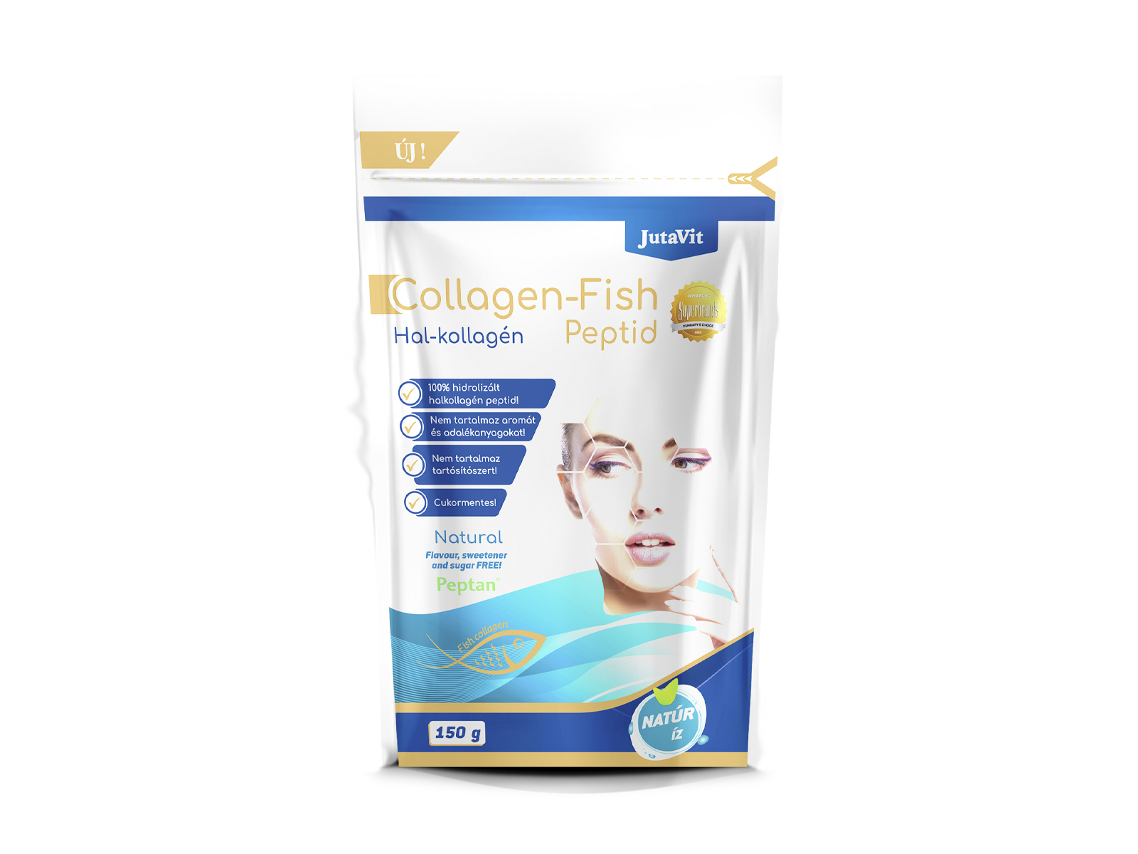 JUTAVIT COLLAGEN FISH PEPTID-HAL KOLLAGÉN NATÚR 150G