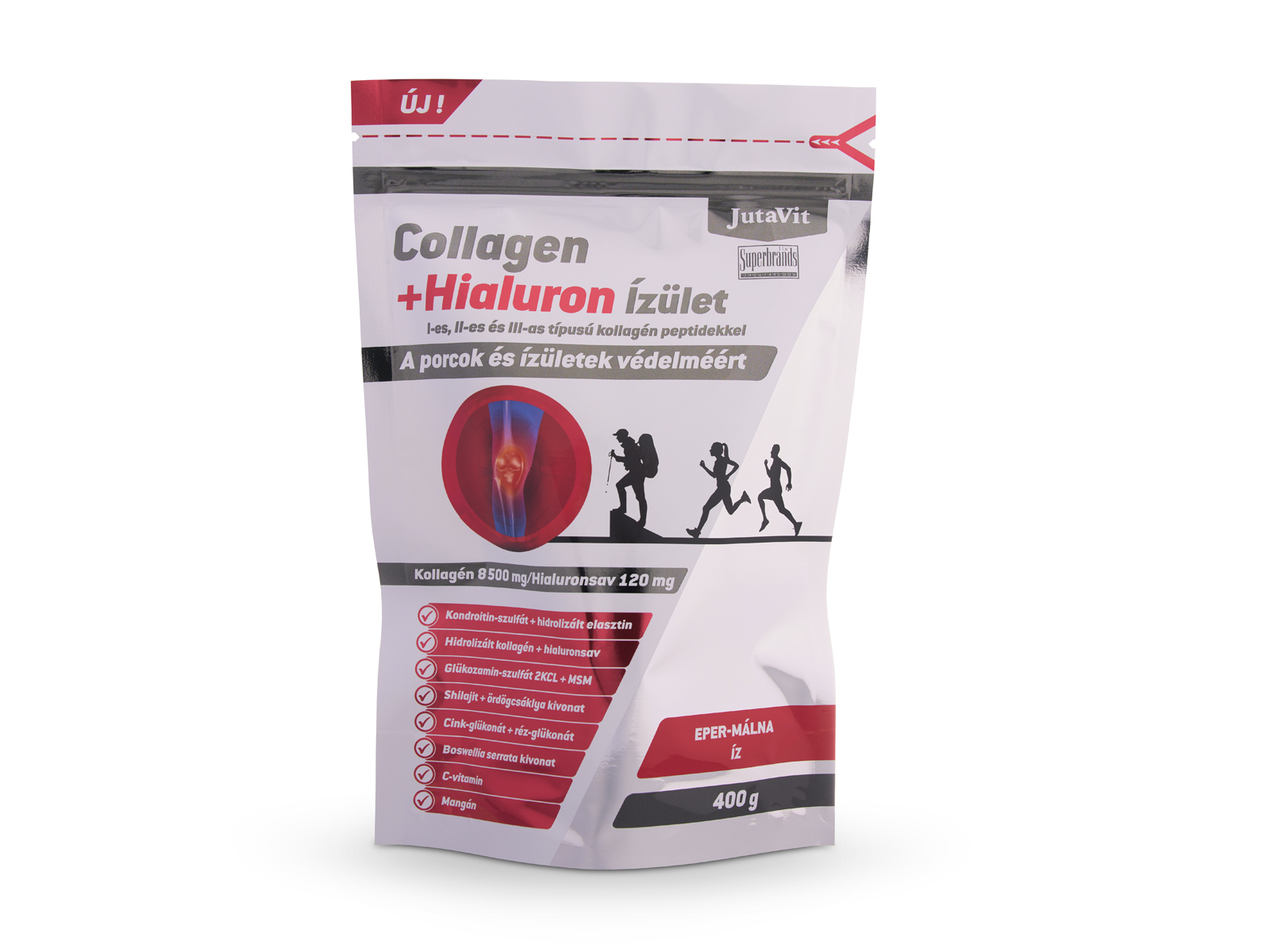 JUTAVIT COLLAGEN+HIALURON ÍZÜLET EPER-MÁLNA 400G