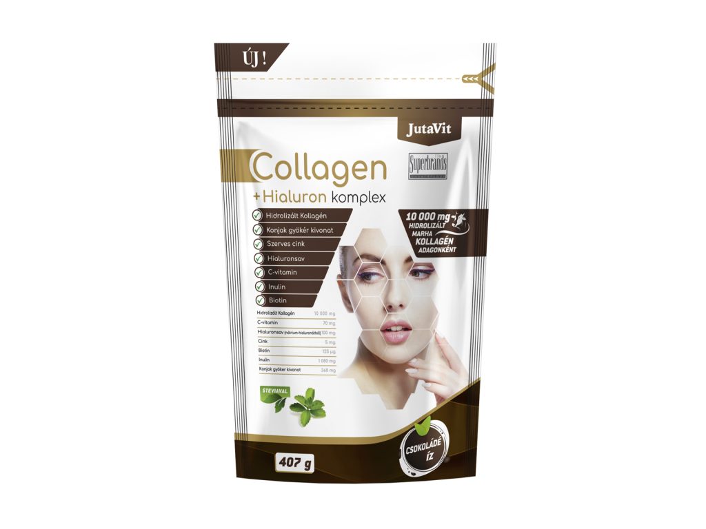 JUTAVIT COLLAGEN+HIALURON KOMPLEX CSOKOLÁDÉ 407G