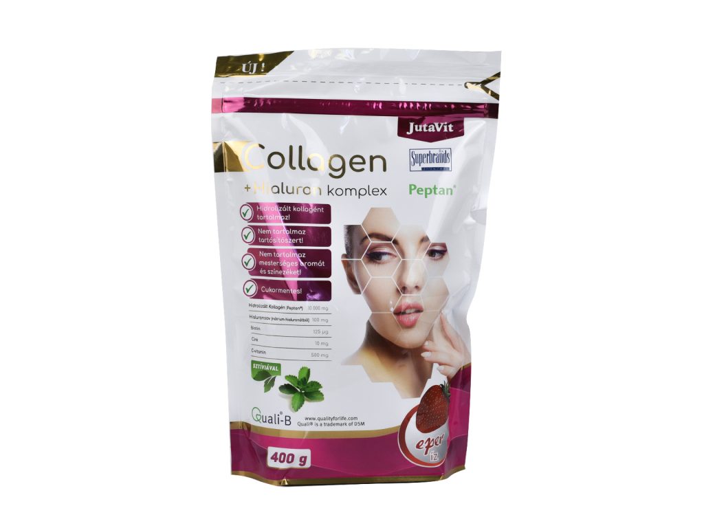 JUTAVIT COLLAGEN+HIALURON KOMPLEX EPER ÍZŰ 400G