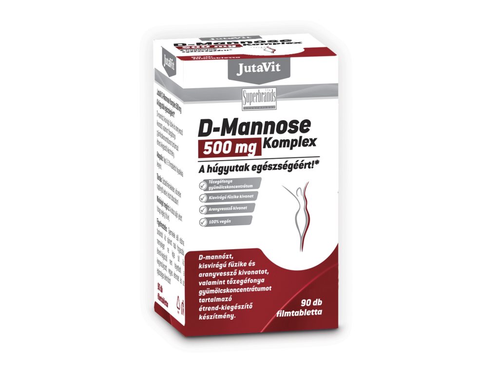 JUTAVIT D-MANNOSE KOMPLEX 500MG FILMTABLETTA 90DB