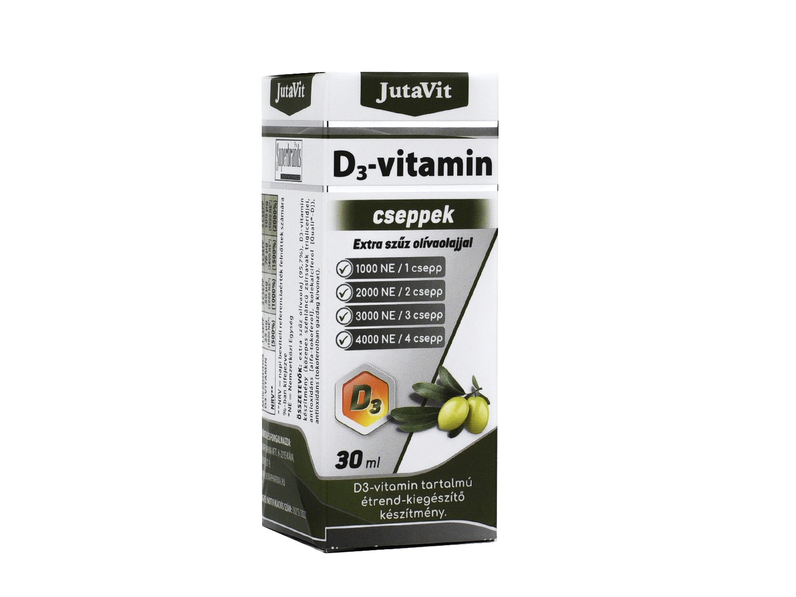 JUTAVIT D3-VITAMIN 1000NE/CSEPP EXTRA SZŰZ OLIVAOLAJJAL 30ML