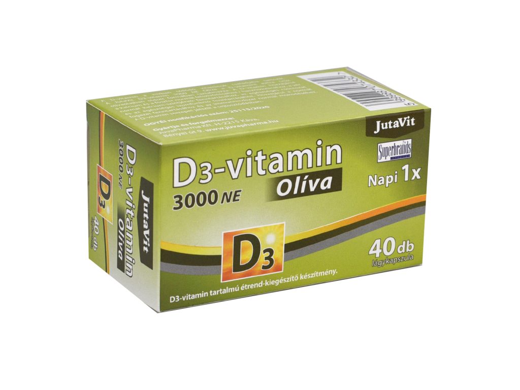 JUTAVIT D3-VITAMIN 3000NE OLÍVA 40DB