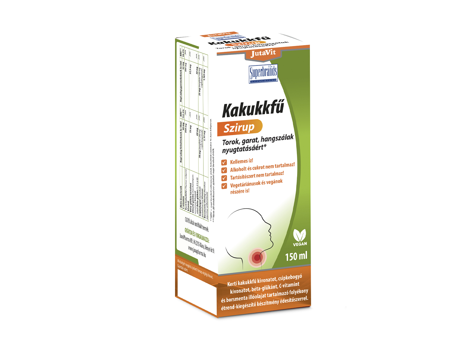 JUTAVIT KAKUKKFŰ SZIRUP 150ML