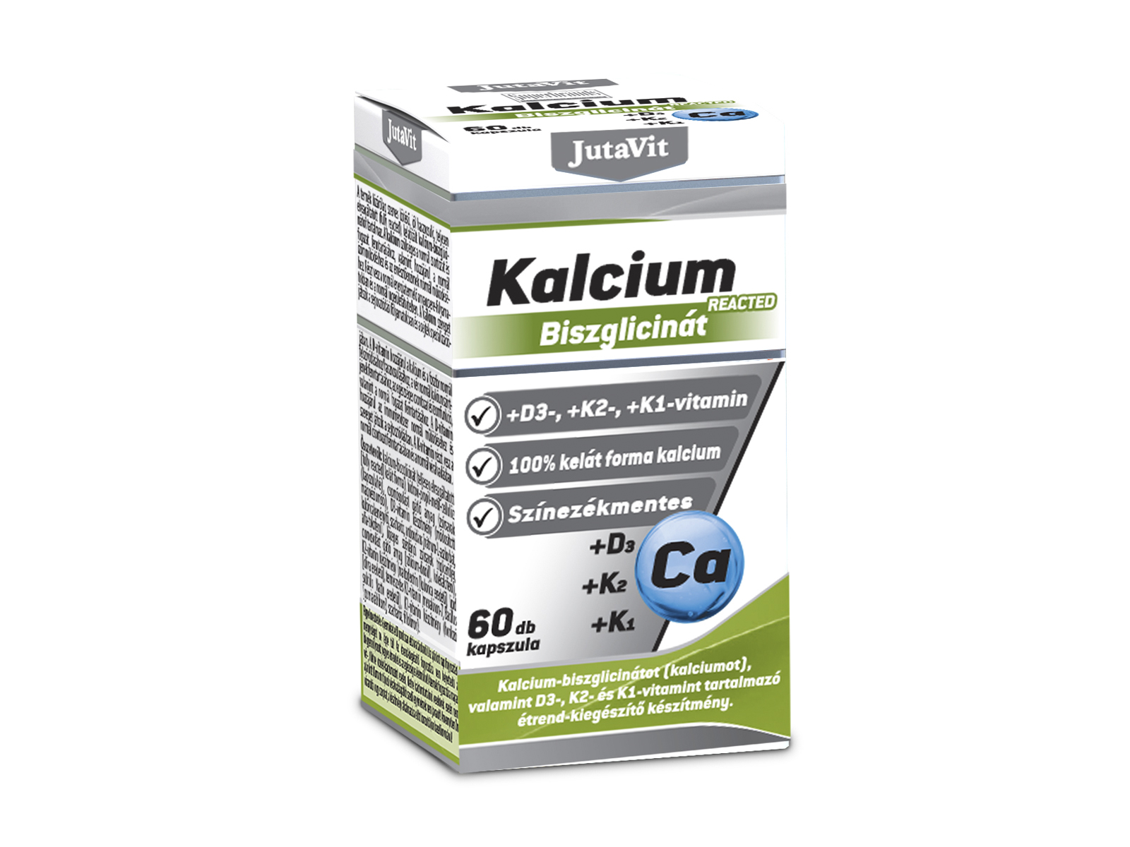 JUTAVIT KALCIUM BISZGLICINÁT+D3+K2+K1 KAPSZULA 60DB