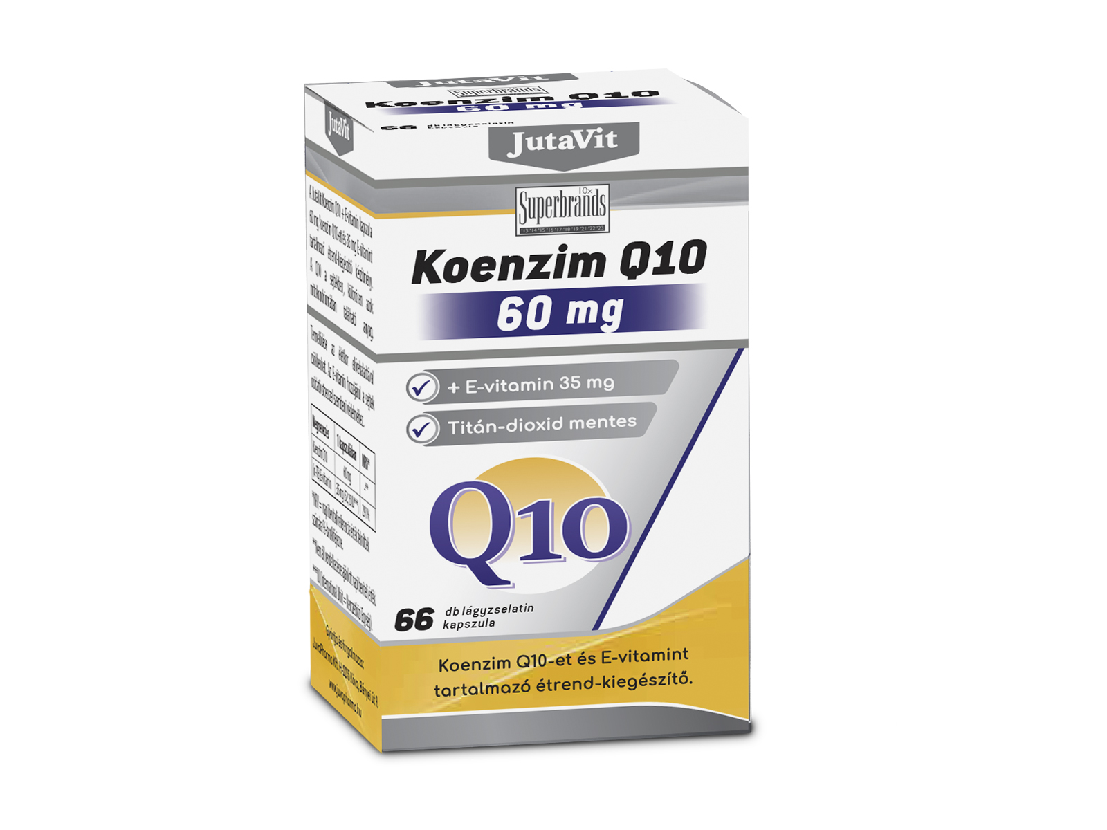 JUTAVIT KOENZIM Q10+E-VITAMIN KAPSZULA 66DB