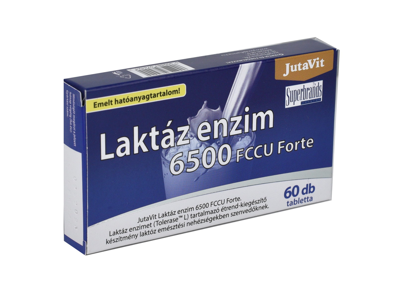 JUTAVIT LAKTÁZ ENZIM 6500 FCCU FORTE 60DB