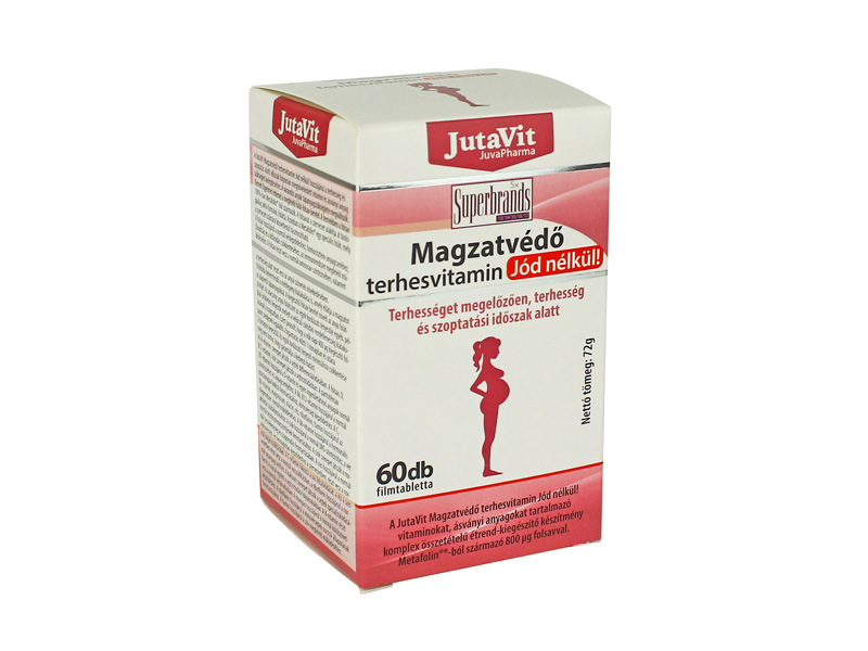 JUTAVIT MAGZATVÉDŐ TERHESVITAMIN JÓD NÉLKÜL 60DB