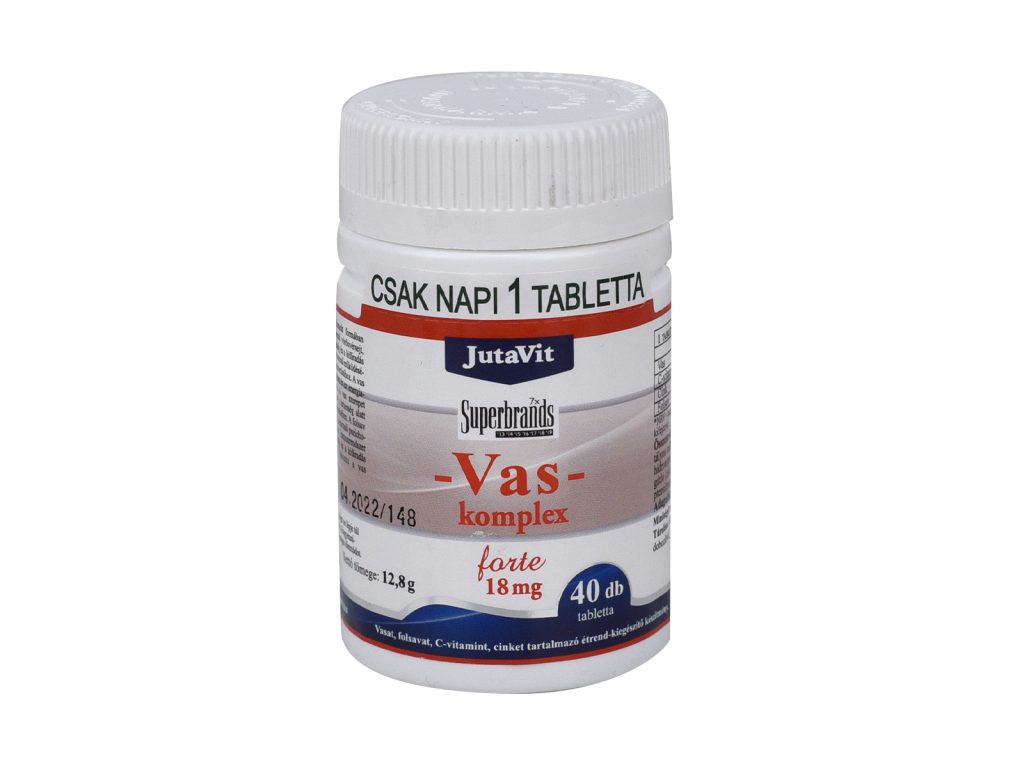 JUTAVIT VAS KOMPLEX 18MG TABLETTA 40DB