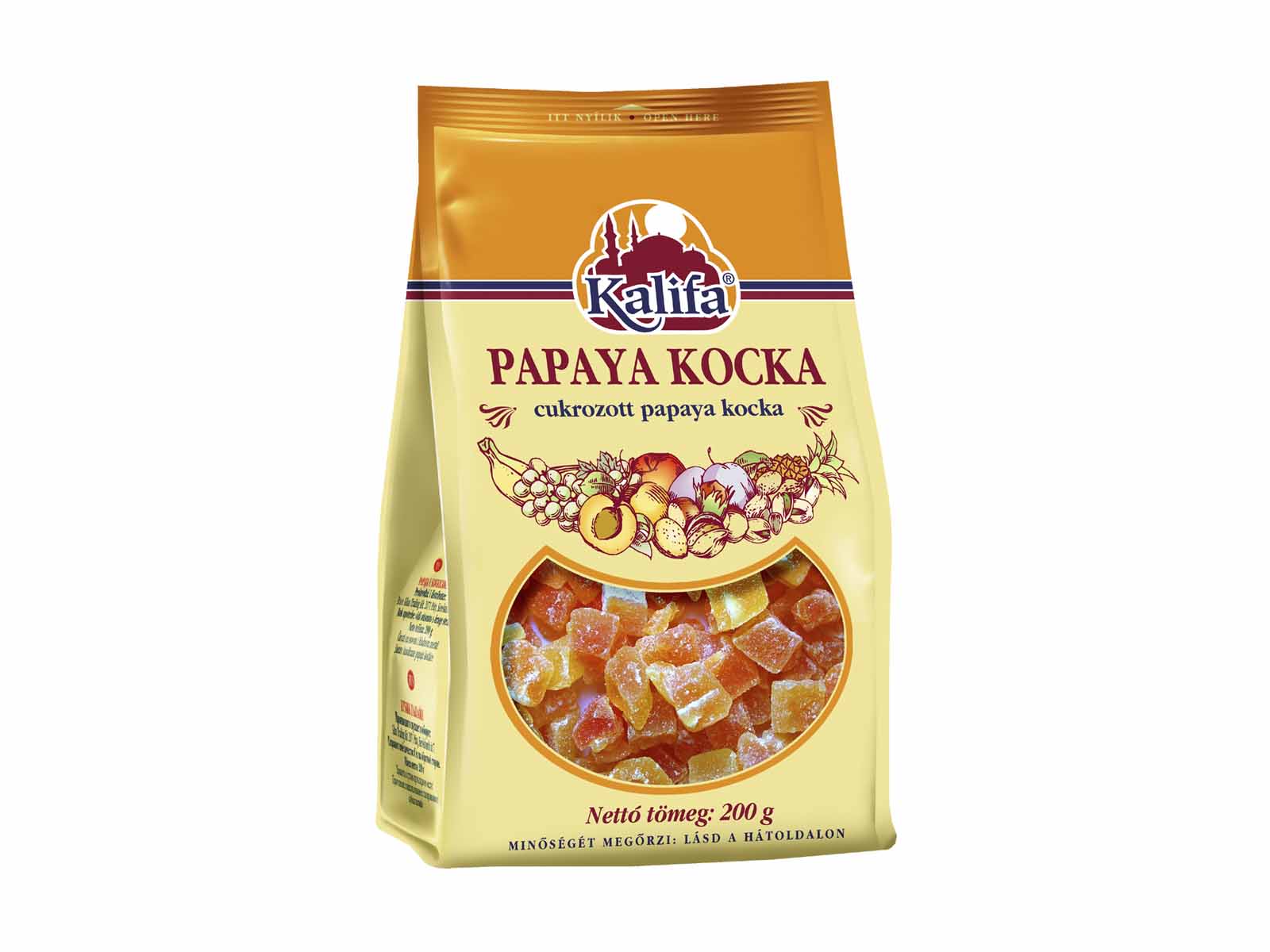 KALIFA PAPAYA KOCKA ASZALT 200G