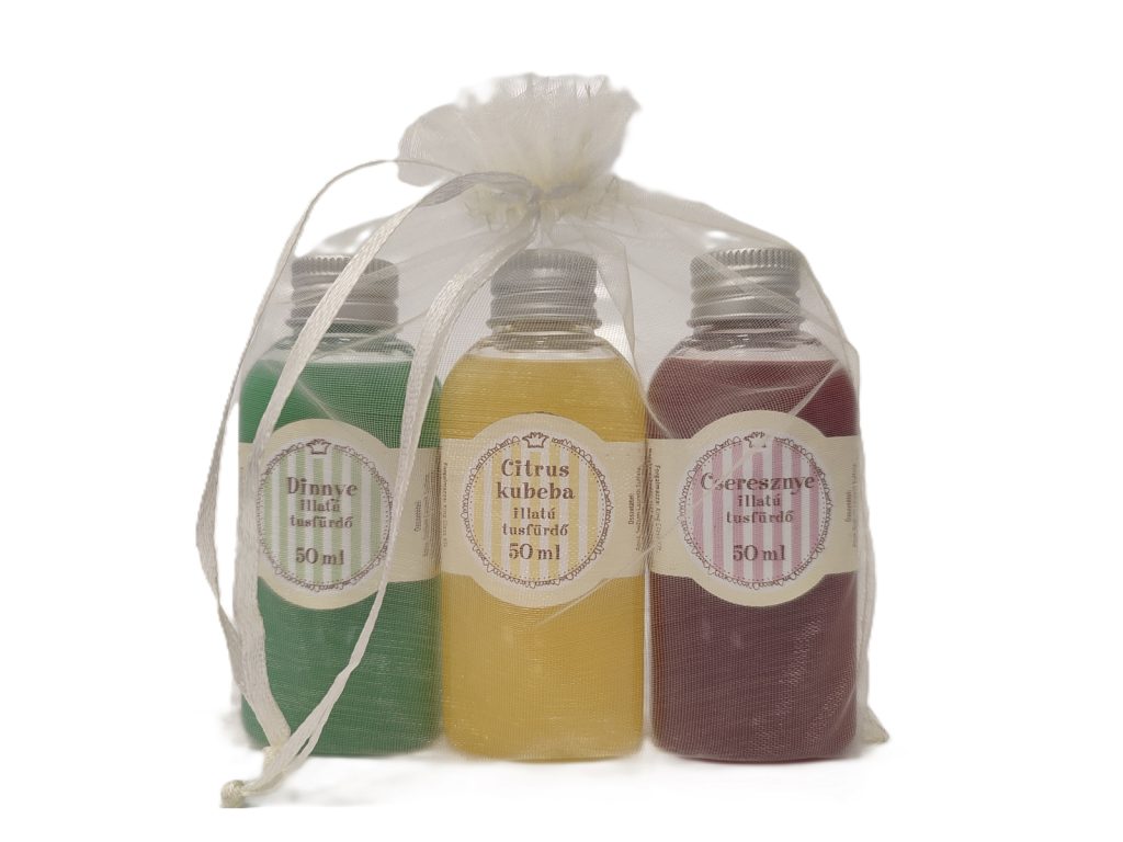 KING GLASS GYÜMÖLCSÖS 3-AS VEGYES SZETT (TUSFÜRDŐ 50ML - KUBEBA-CITRUS-CSERESZNYE-DINNYE) 1DB