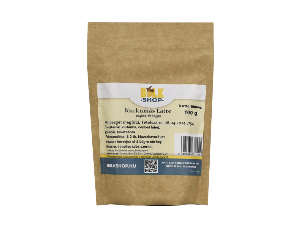 VEGÁN BULKSHOP KURKUMÁS LATTE 100G