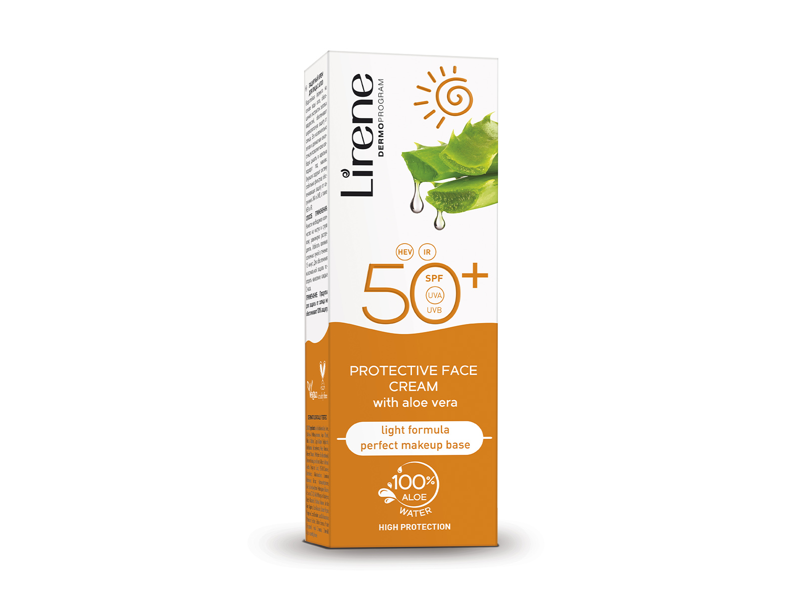 LIRENE FÉNYVÉDŐ KRÉM ARCRA ALOE VERÁVAL SPF50 50ML