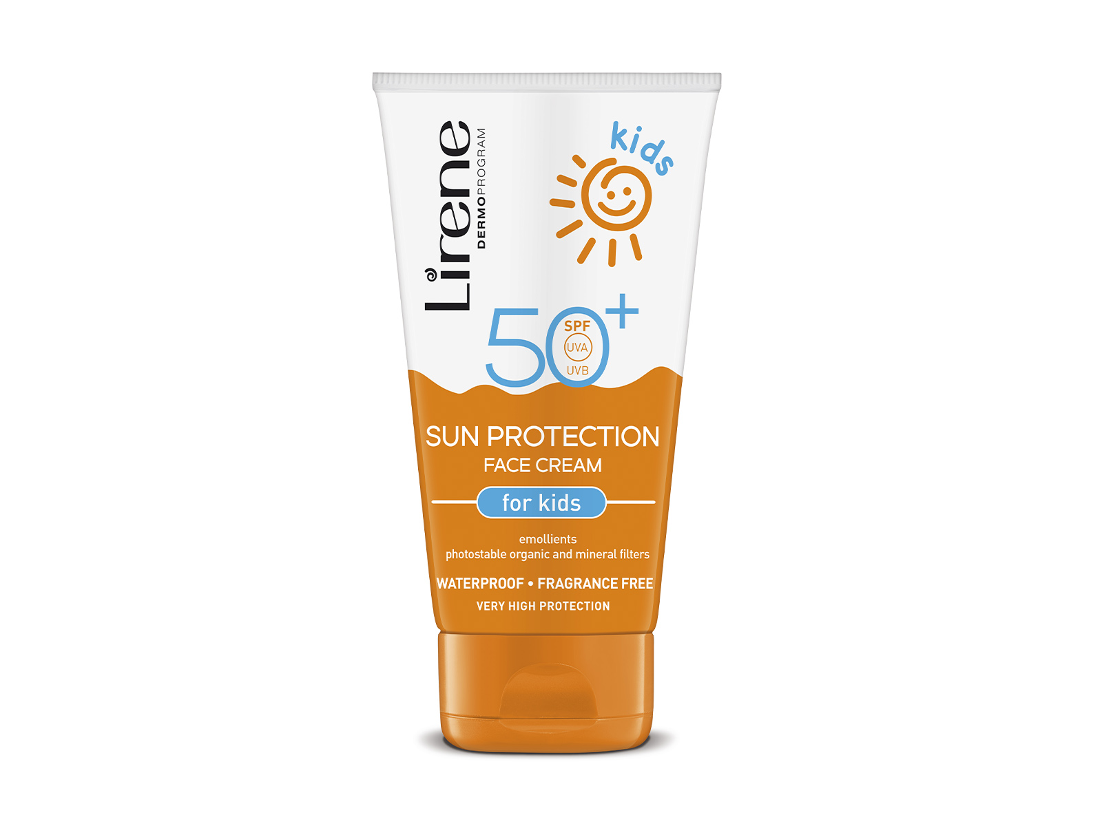 LIRENE FÉNYVÉDŐ KRÉM ARCRA GYEREKNEK, VÍZÁLLÓ SPF50 50ML