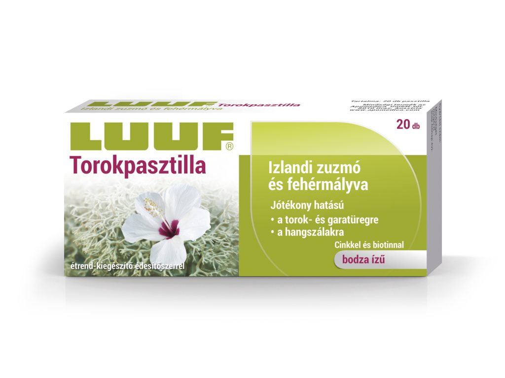 LUUF TOROKPASZTILLA IZLANDI ZUZMÓVAL ÉS FEHÉRMÁLYVÁVAL 20DB