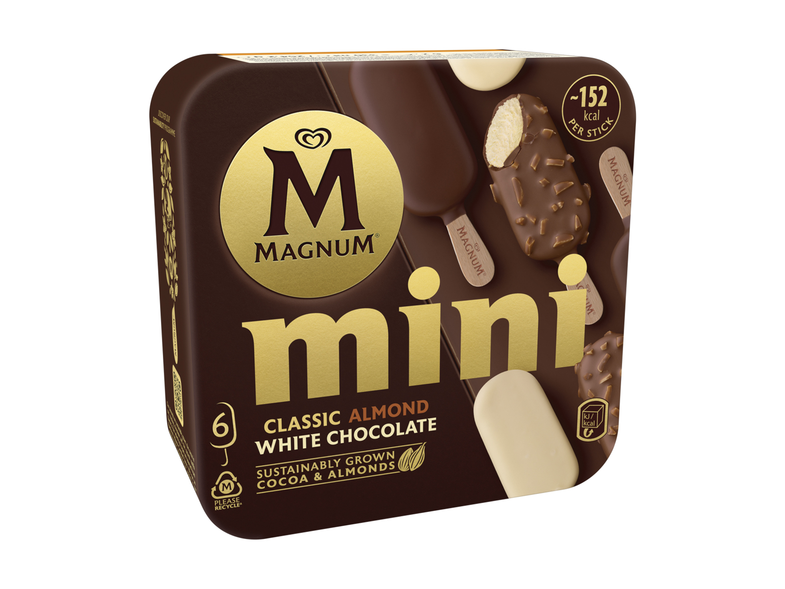 MAGNUM MINI MULTIPACK JÉGKRÉM CLASSIC-MANDULA-FEHÉR 6X55ML[F]