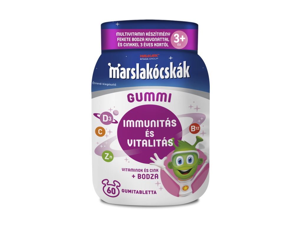 MARSLAKÓCSKÁK GUMIVITAMIN BODZÁVAL 60DB