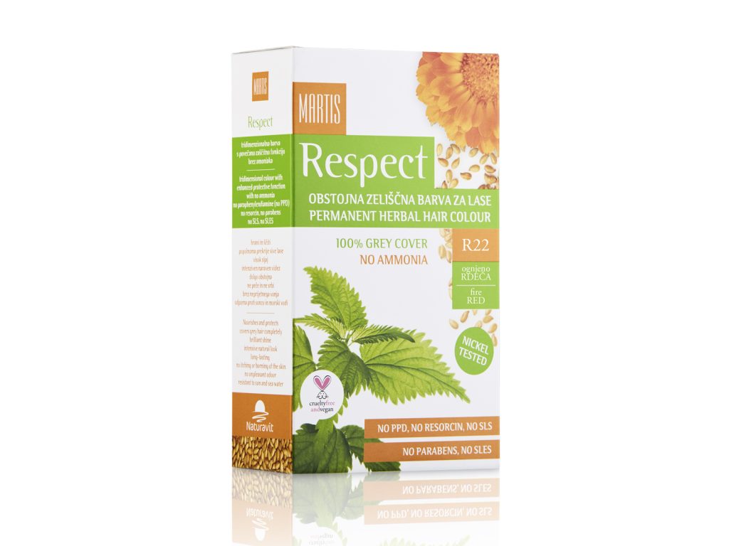 NATURAVIT MARTIS RESPECT R22 TŰZVÖRÖS HAJFESTÉK 135ML