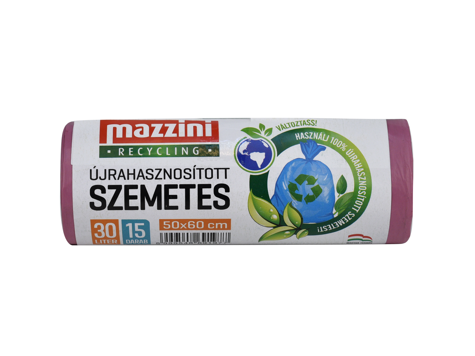 MAZZINI ÚJRAHASZNOSÍTOTT SZEMETES 30L 15DB