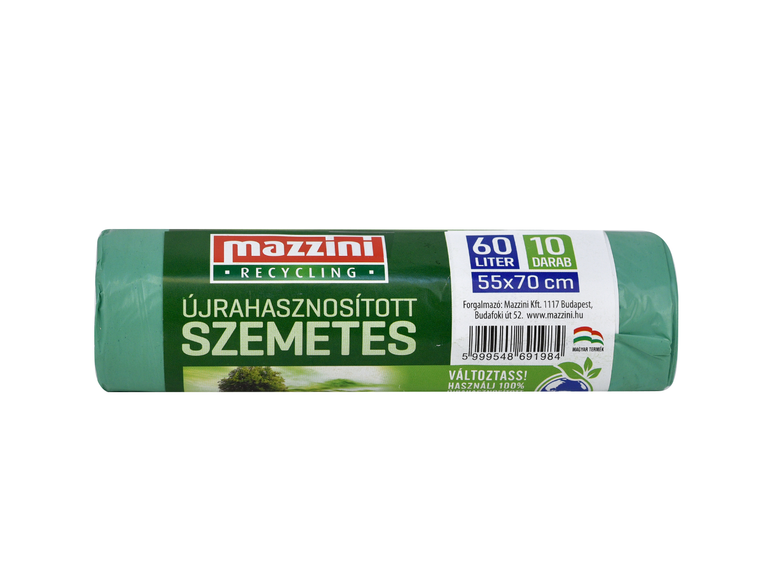 MAZZINI ÚJRAHASZNOSÍTOTT SZEMETES 60L 10DB