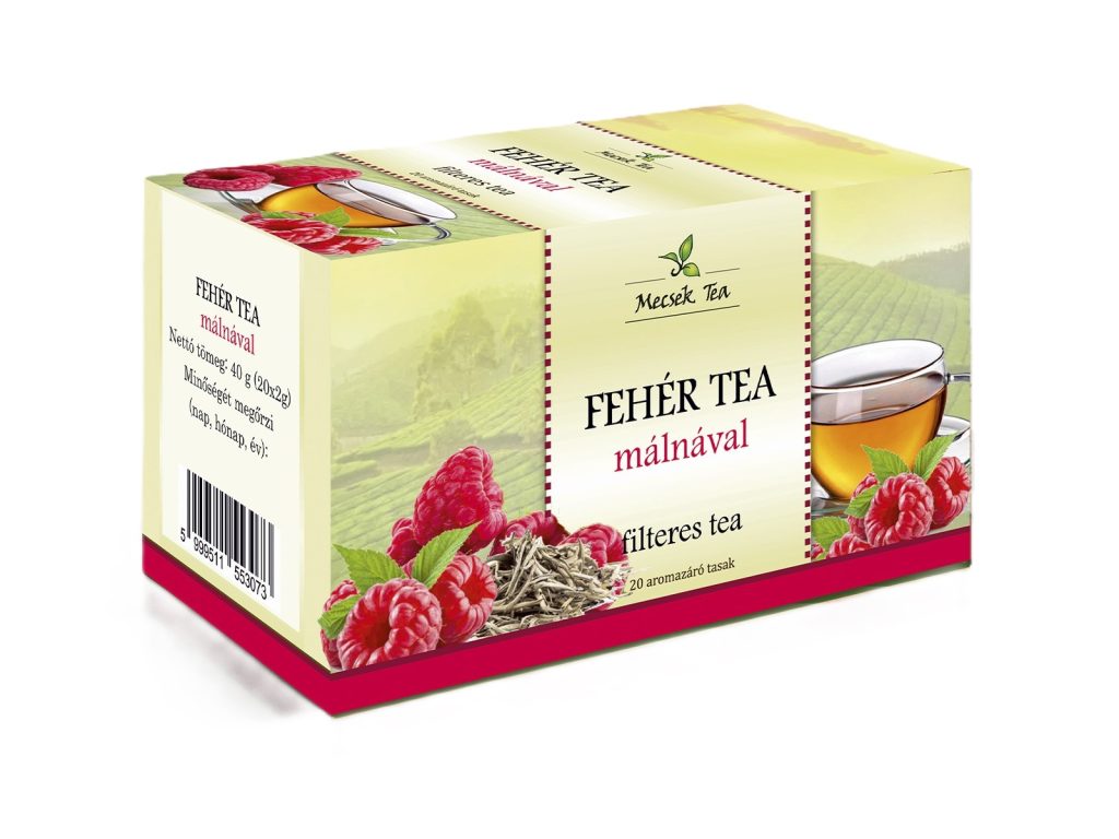MECSEK FEHÉR TEA MÁLNÁVAL FILTERES 20DB