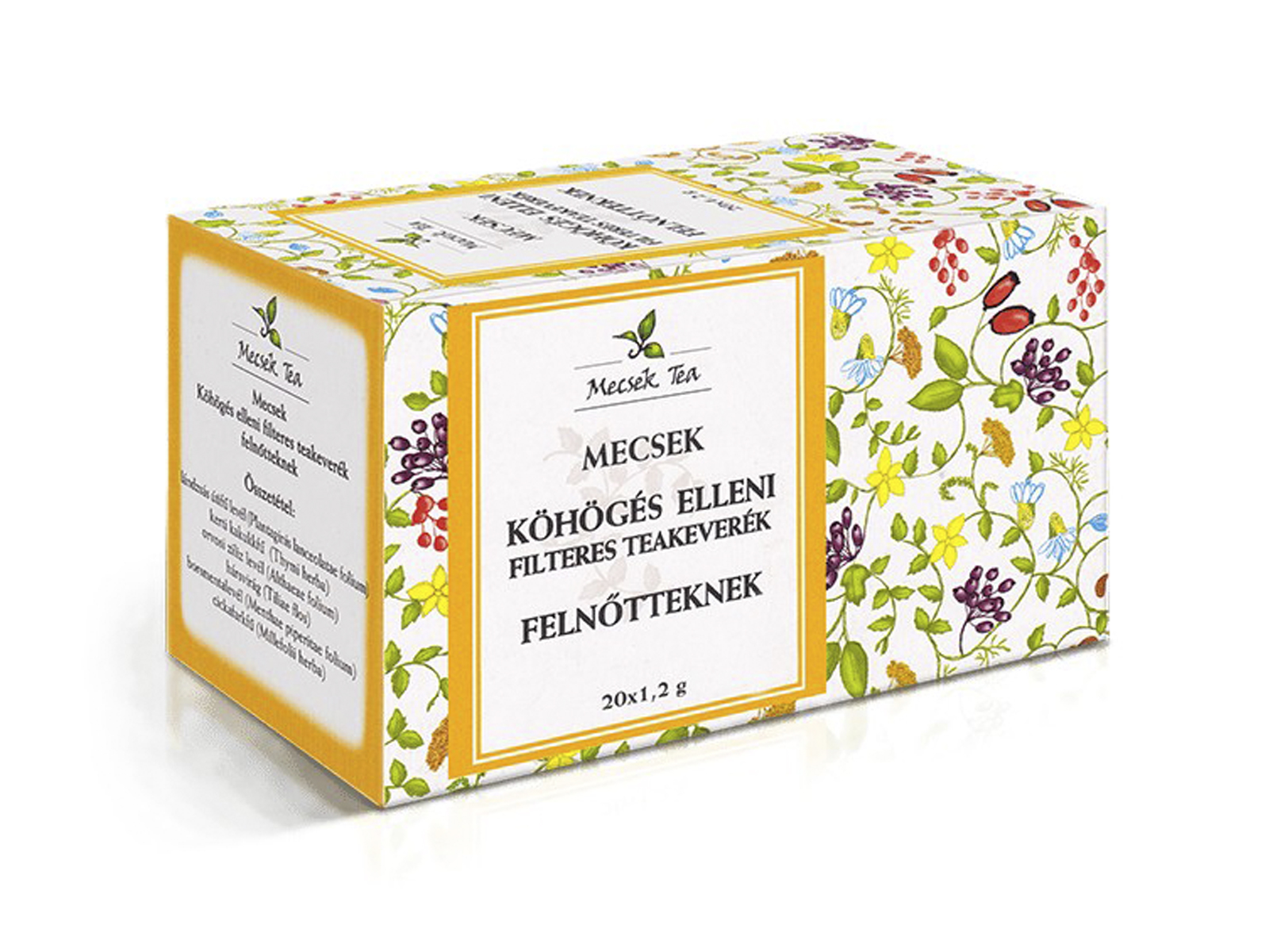 MECSEK TEAKEVERÉK KÖHÖGÉS ELLENI FILTERES FELNŐTTEKNEK 20DB