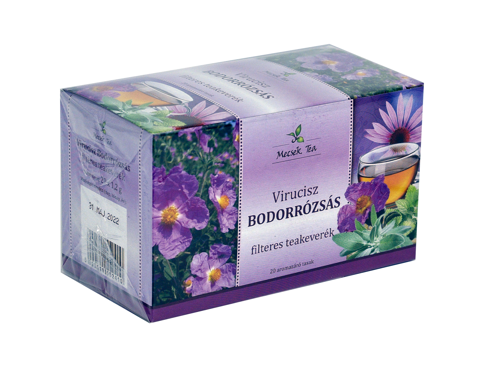 MECSEK TEA VIRUCISZ BODORRÓZSÁS KEVERÉK 20DB