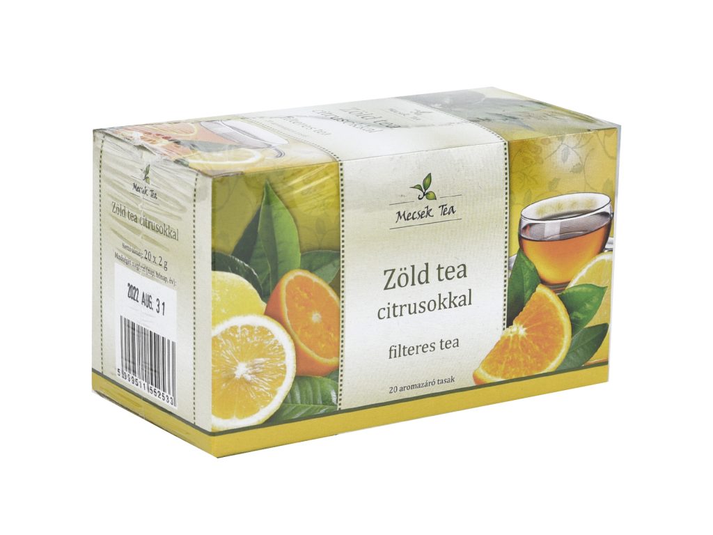 MECSEK ZÖLD TEA CITRUSOKKAL 20DB