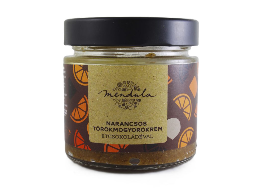 MENDULA NARANCSOS TÖRÖKMOGYORÓKRÉM ÉTCSOKOLÁDÉVAL 180G