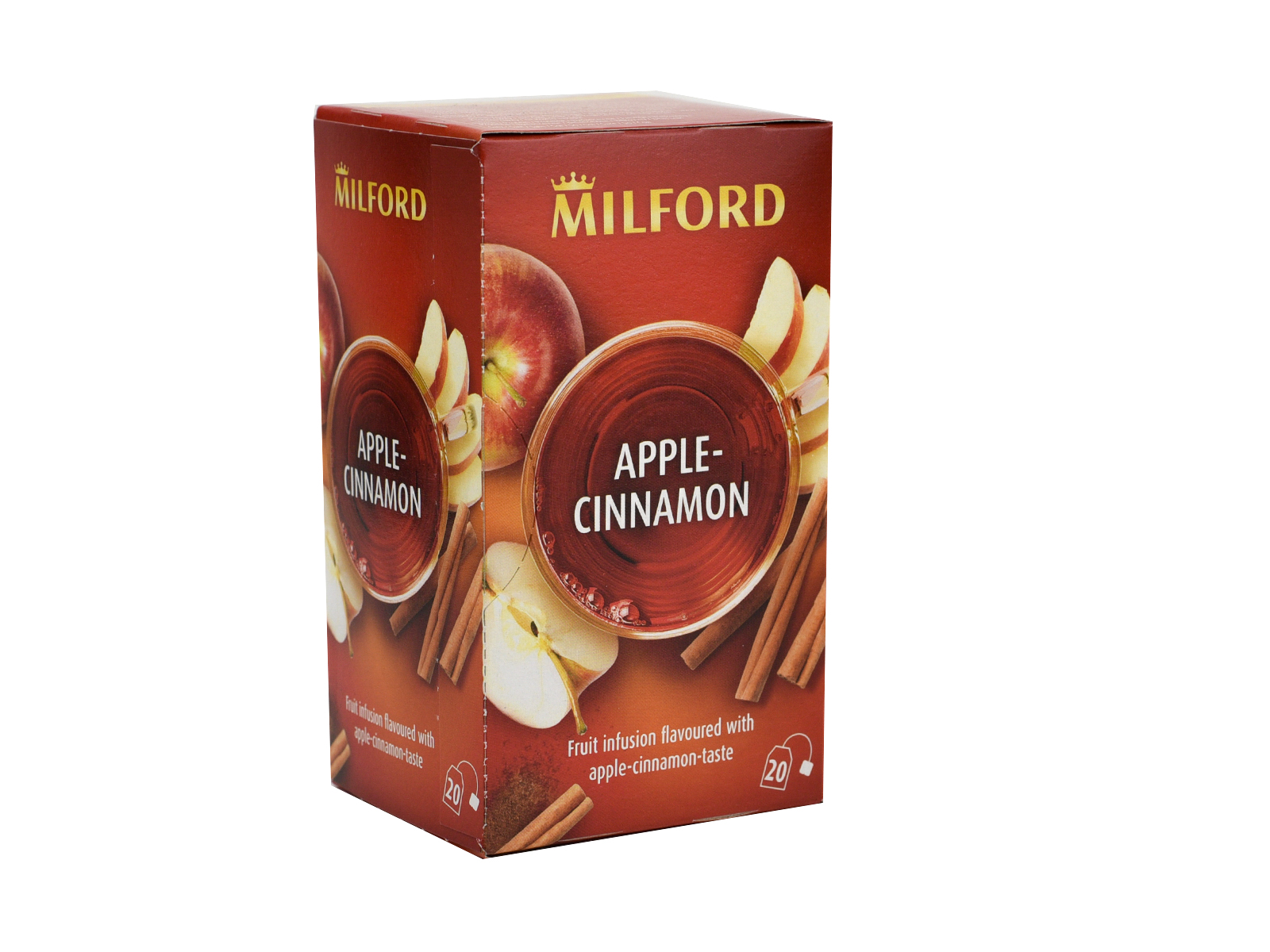 MILFORD TEA ALMA-FAHÉJ ÍZŰ GYÜMÖLCSTEA FILTERES 20DB