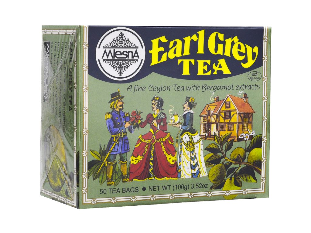MLESNA EARL GREY FEKETE TEA FILTERES 50DB