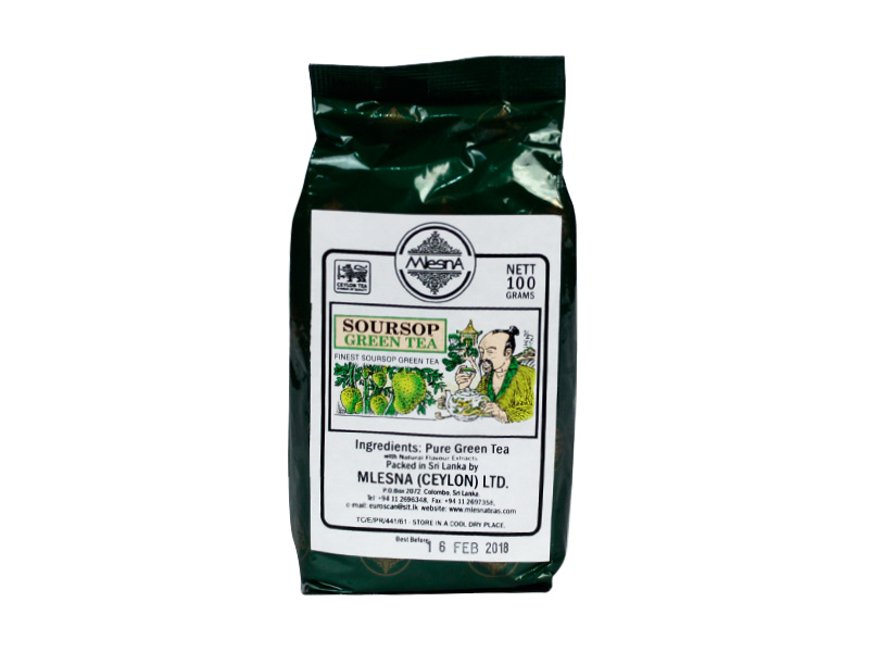 MLESNA ZÖLD TEA SZÁLAS SOURSOP 100G