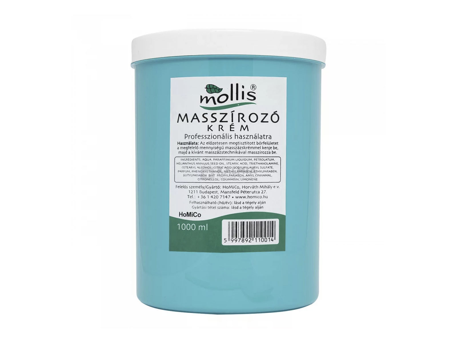 MOLLIS MASSZÍROZÓ KRÉM 1000ML