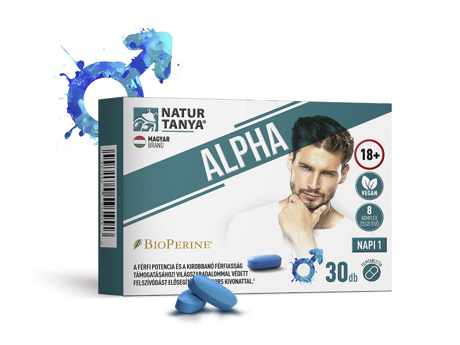 NATUR TANYA ALPHA FEKETE BORS KIVONATTAL TABLETTA 30DB