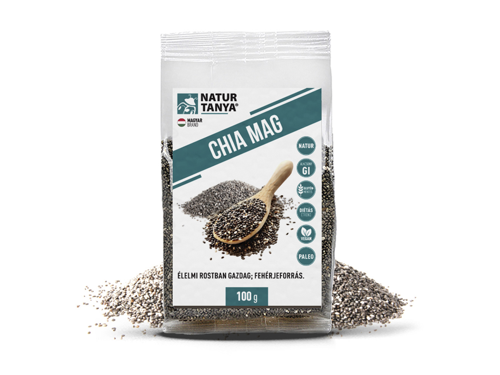 NATUR TANYA CHIA MAG (FEKETE SALVIA HISPANICA, AZTÉK ZSÁLYA) 100G