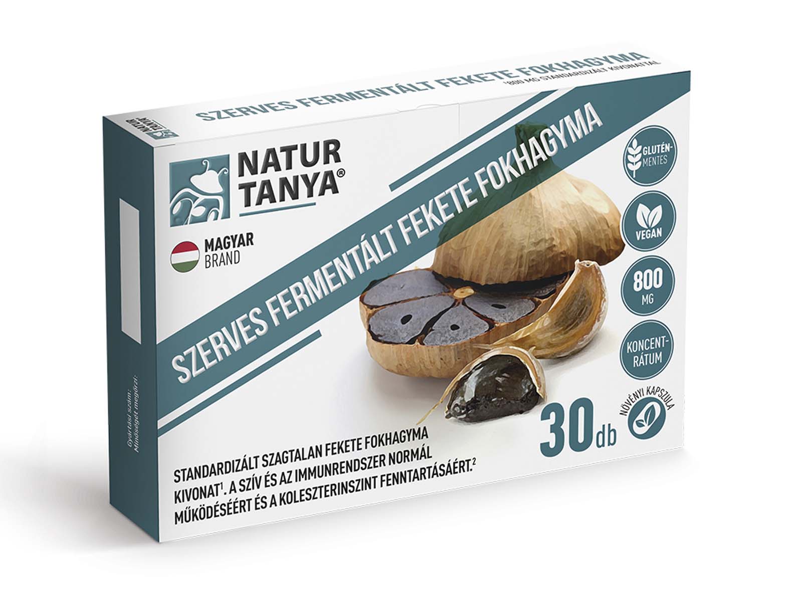 NATUR TANYA FERMENTÁLT FEKETE FOKHAGYMA 800MG 30DB