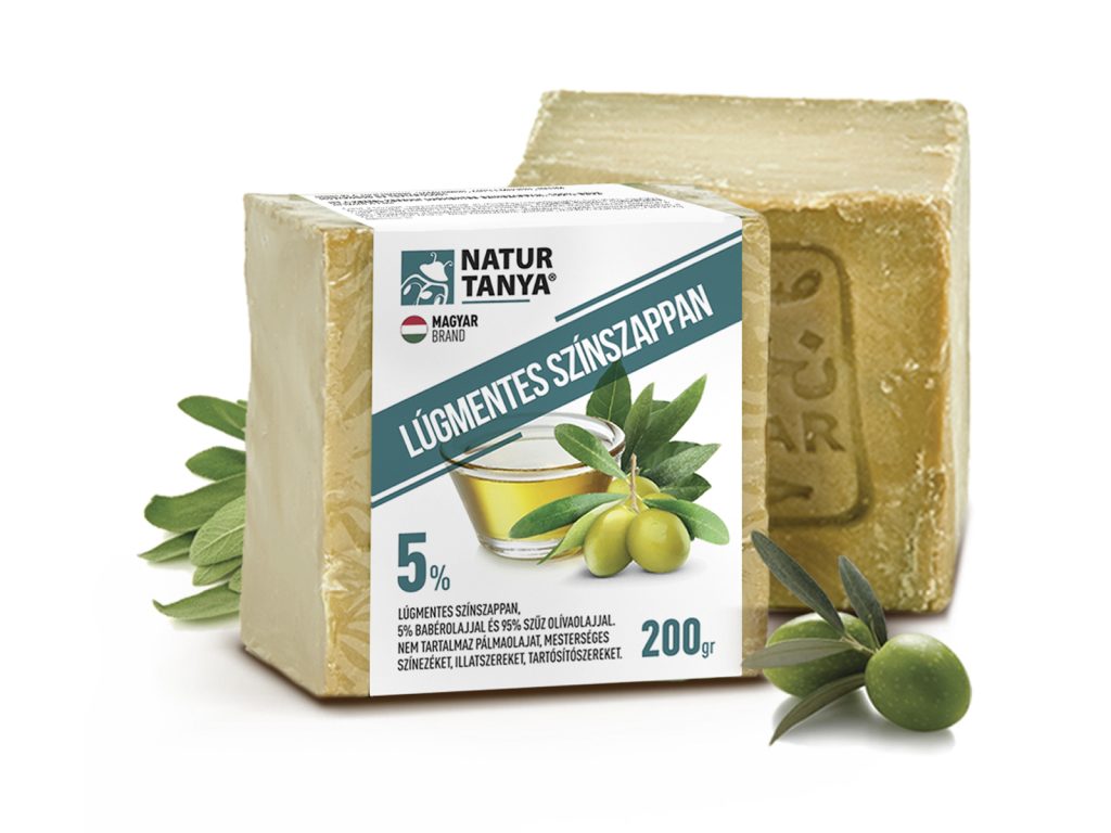 NATUR TANYA LÚGMENTES SZÍNSZAPPAN - 5% BABÉRFAOLAJ, 95% OLÍVAOLAJ 200G