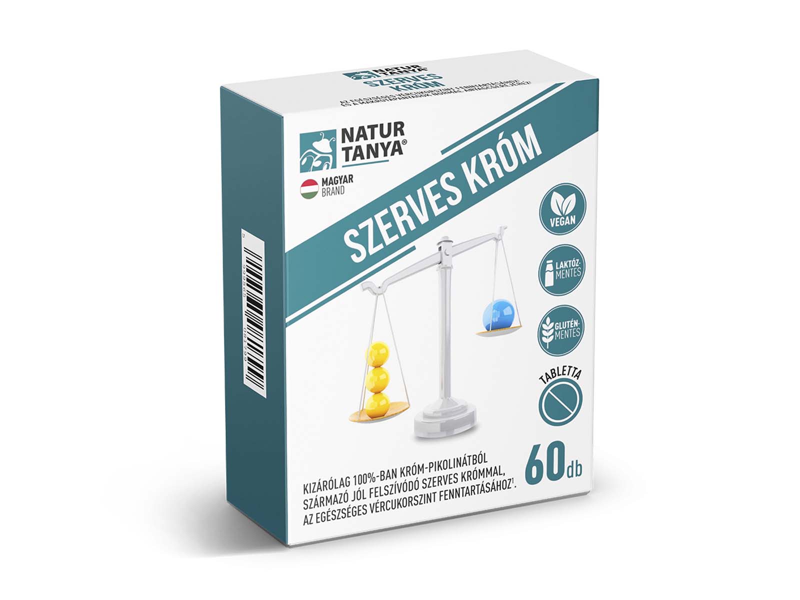NATUR TANYA SZERVES KRÓM TABLETTA 60DB