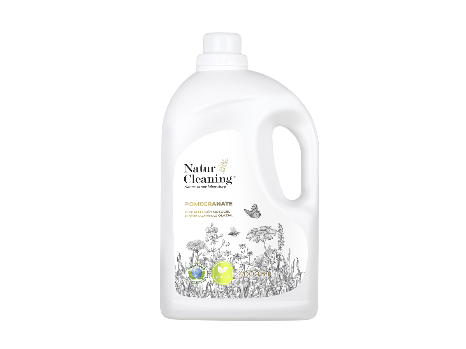 NATURCLEANING HIPOALLERGÉN MOSÓGÉL GRÁNÁTALMAMAG OLAJJAL 4000ML