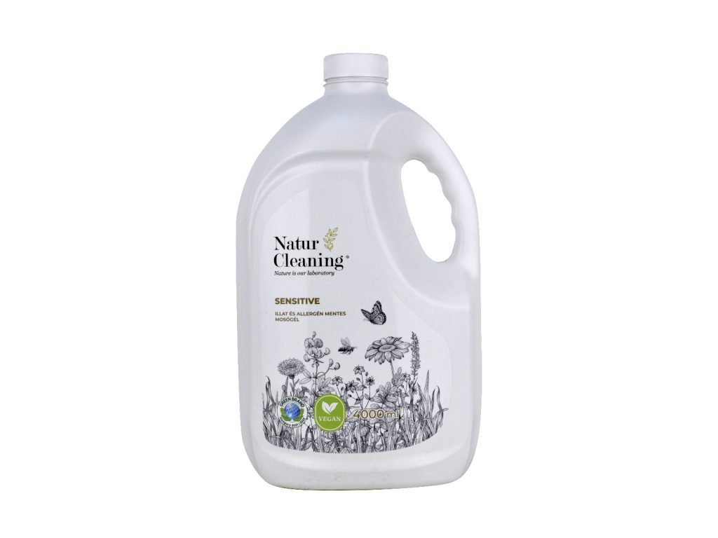 NATURCLEANING SENSITIVE ILLAT- ÉS ALLERGÉN MENTES MOSÓGÉL 4000ML