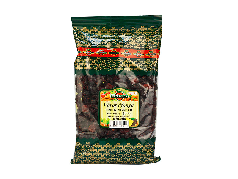 NATURFOOD ASZALT VÖRÖS ÁFONYA 400G