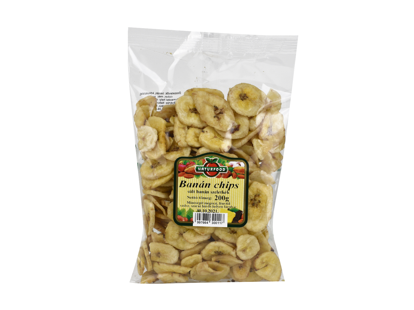 NATURFOOD BANÁN CHIPS 200G