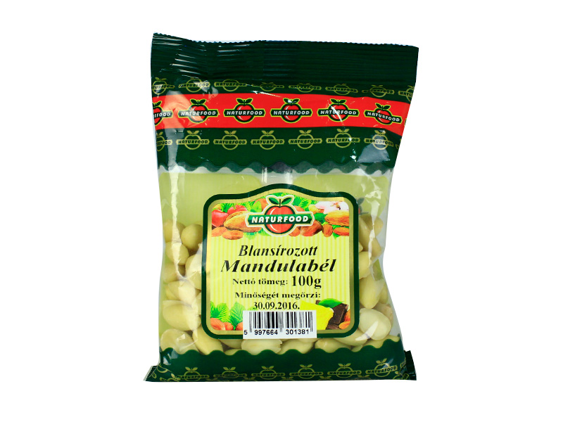 NATURFOOD BLANSÍROZOTT MANDULABÉL 100G