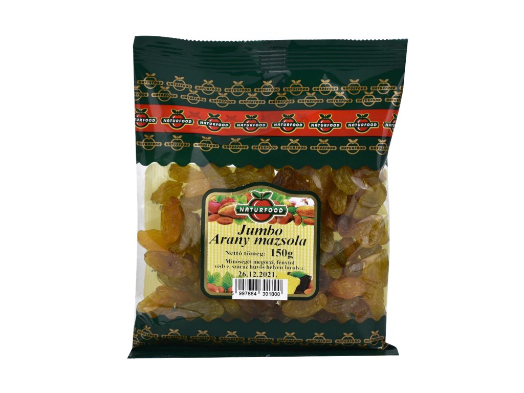 NATURFOOD JUMBO ARANY MAZSOLA 150G