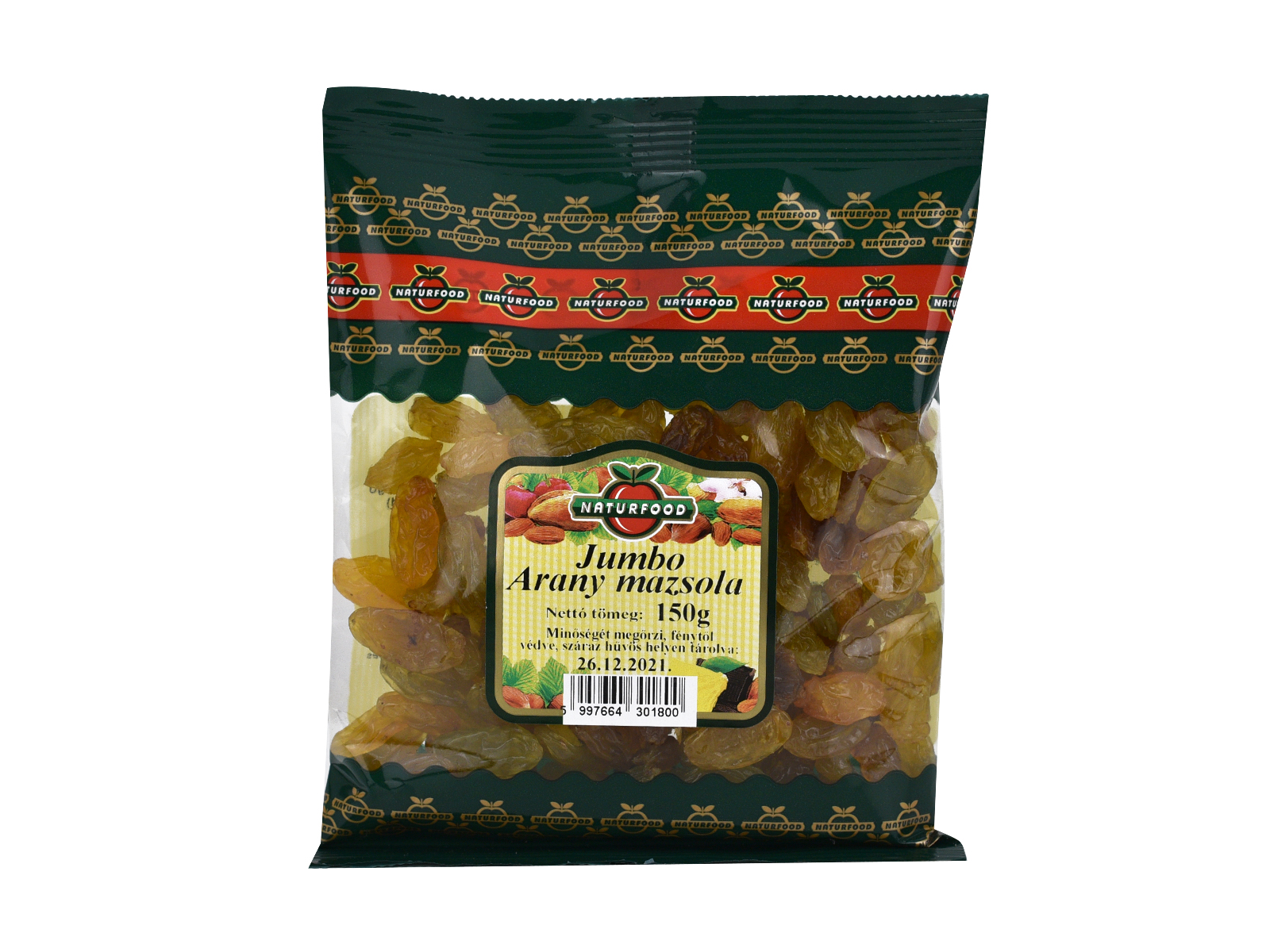 NATURFOOD JUMBO ARANY MAZSOLA 150G