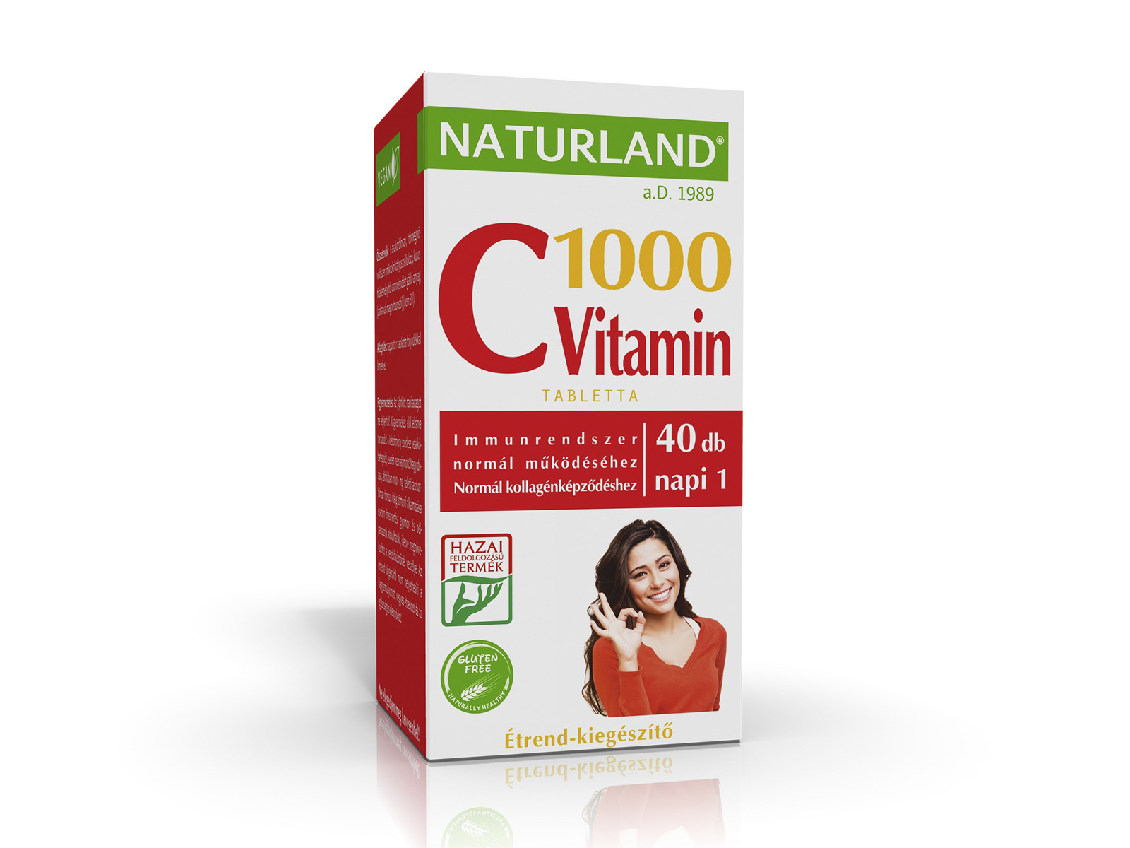 NATURLAND C-VITAMIN 1000MG TABLETTA 40DB