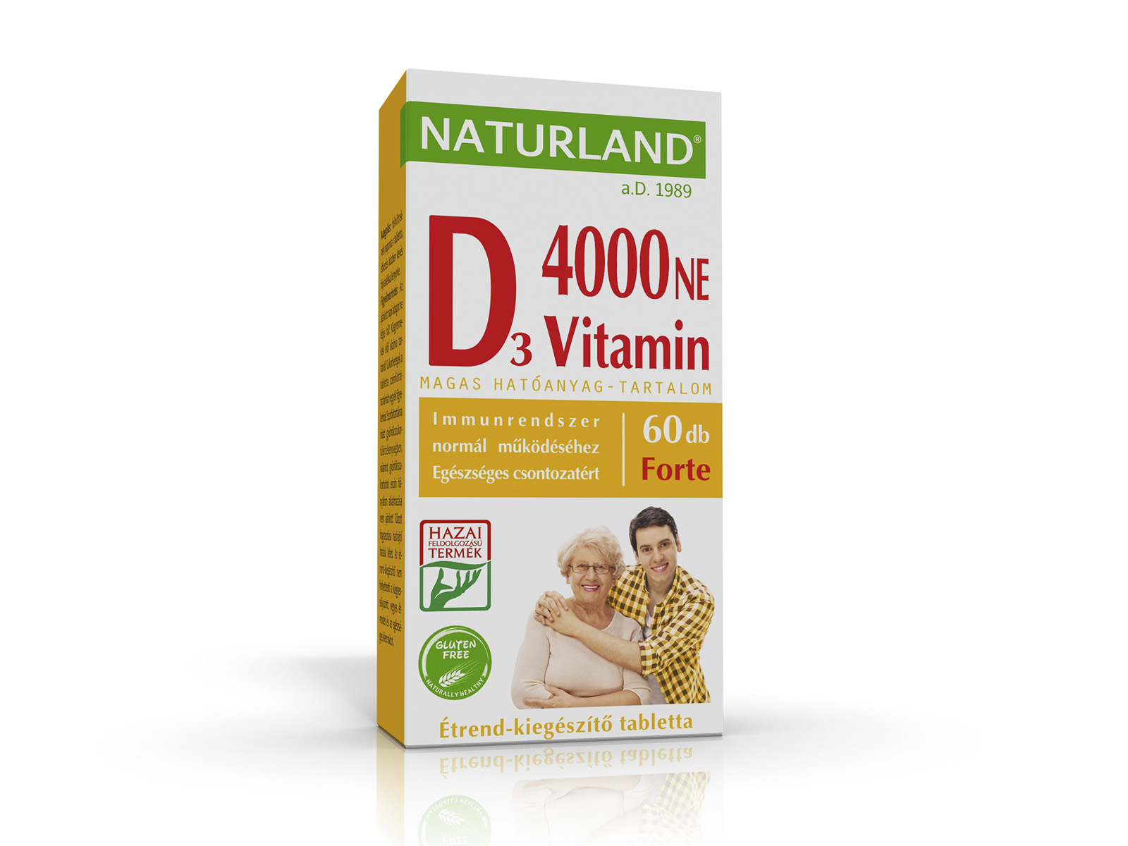 NATURLAND D-VITAMIN FORTE TABLETTA 60DB
