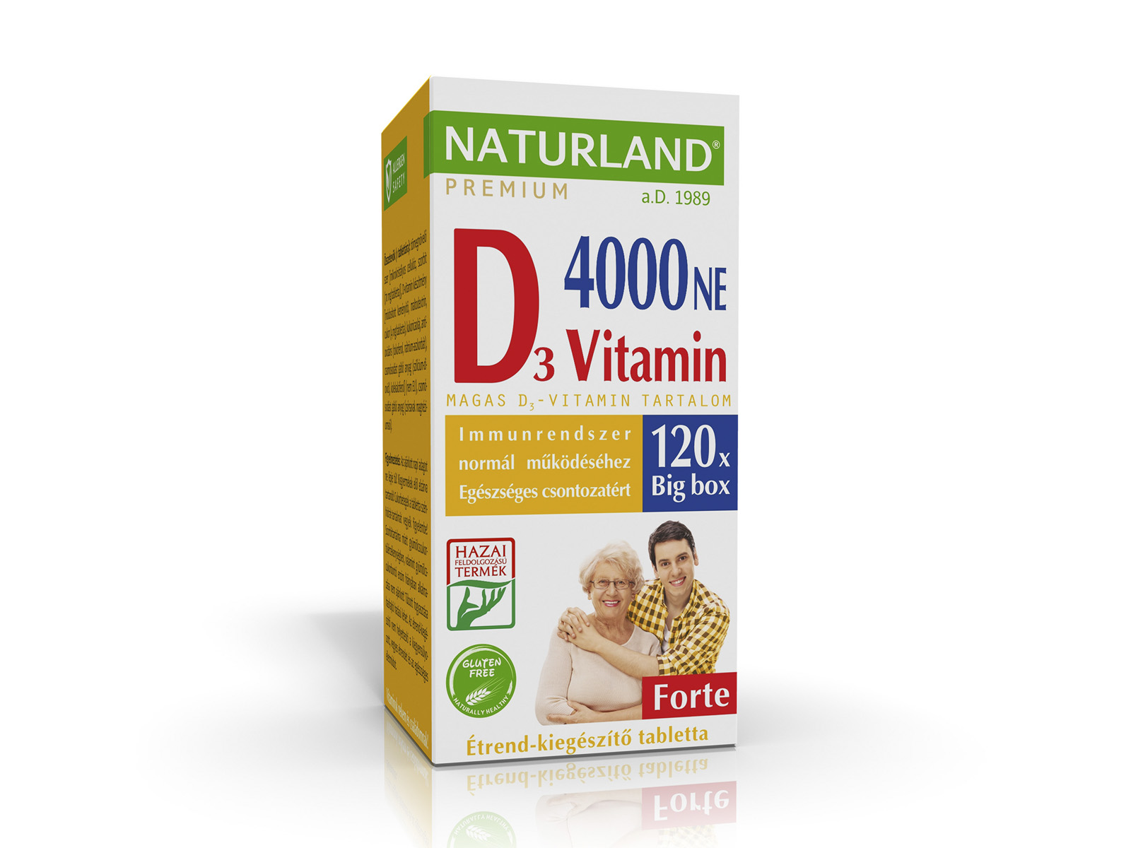 NATURLAND PRÉMIUM D-VITAMIN FORTE 4000NE TABLETTA 120DB